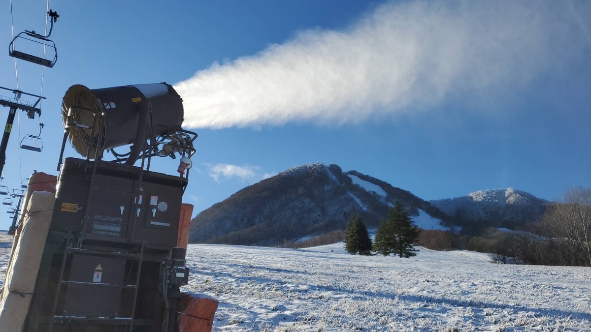 降雪機今シーズン初稼働！
